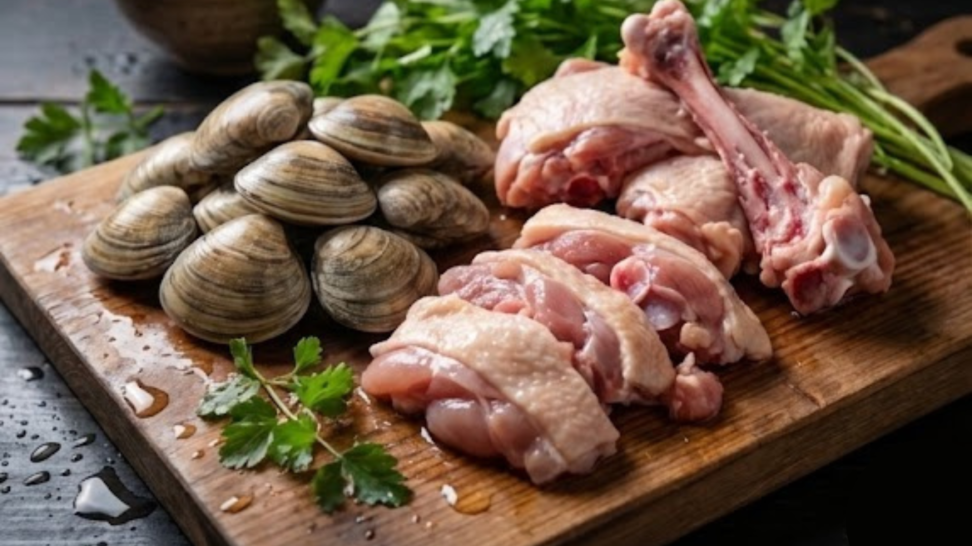 比内地鶏と浅利